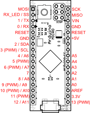 Arduino Micro Pinleri