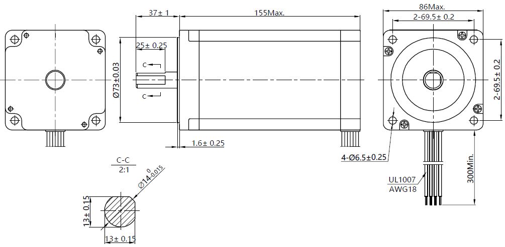 JK86HS155-6004-dimensions