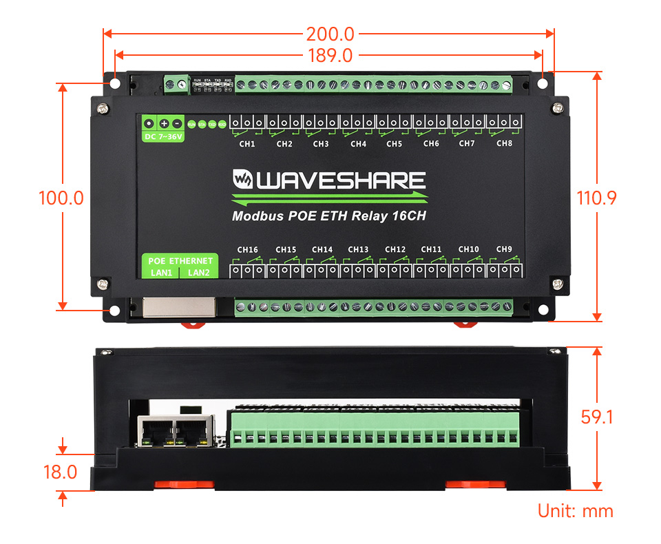 Modbus-POE-ETH-Relay-16CH-details-size