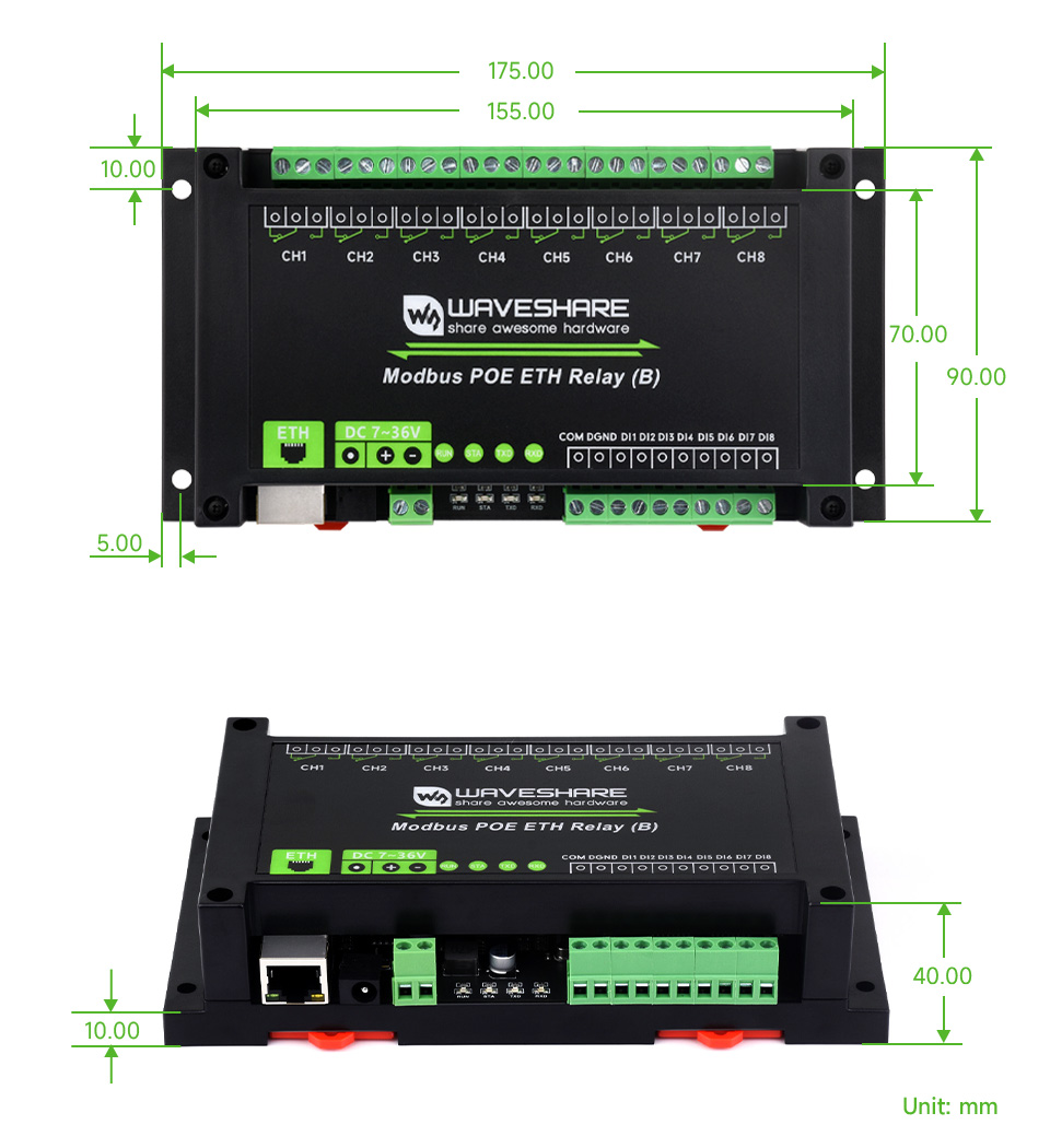 Modbus-POE-ETH-Relay-B-details-size