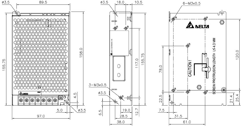 PMT-24V100W-techinacl-drawing