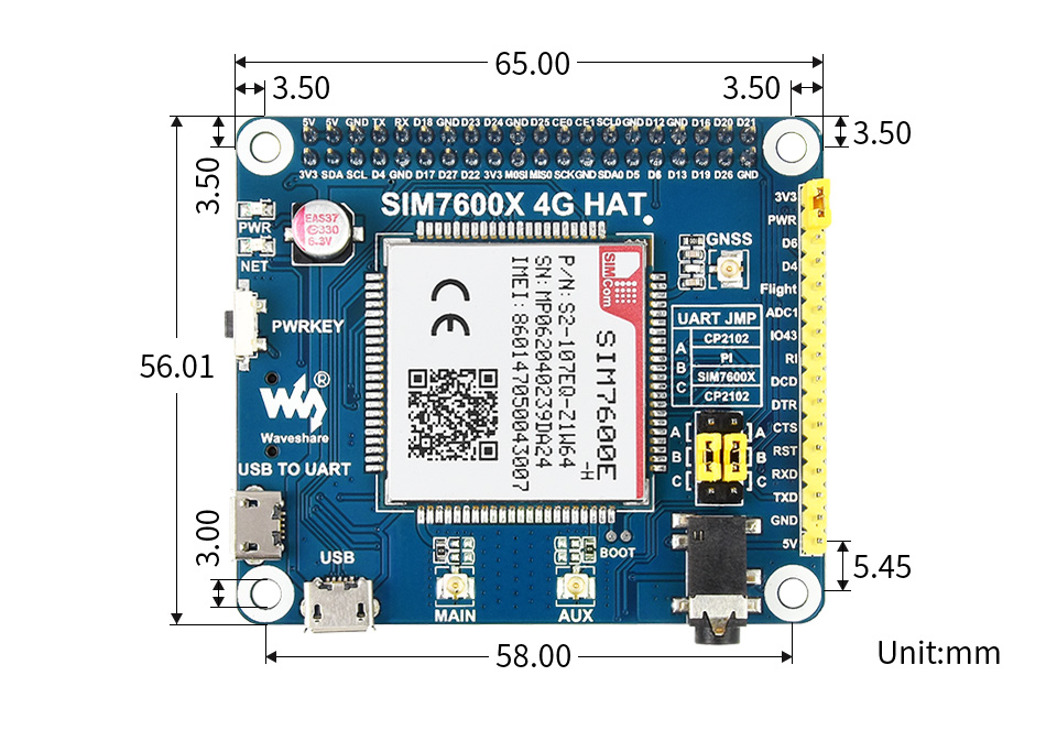 SIM7600E-H-4G-HAT-details-size