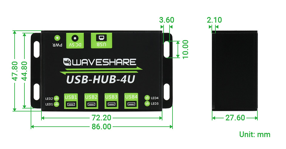 USB-HUB-4U-details-size