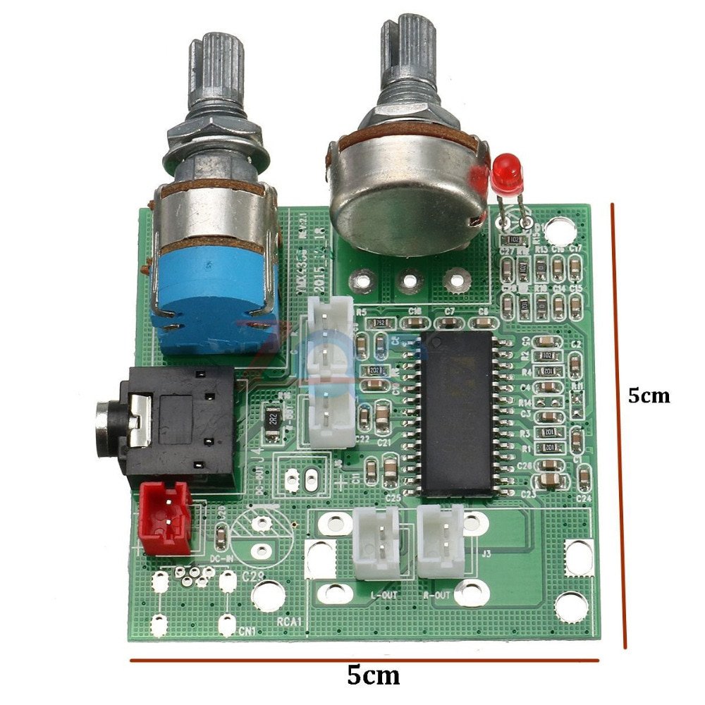 DC 5V 20W 2.1 Kanal Dijital Stereo D Sınıfı Amplifikatör