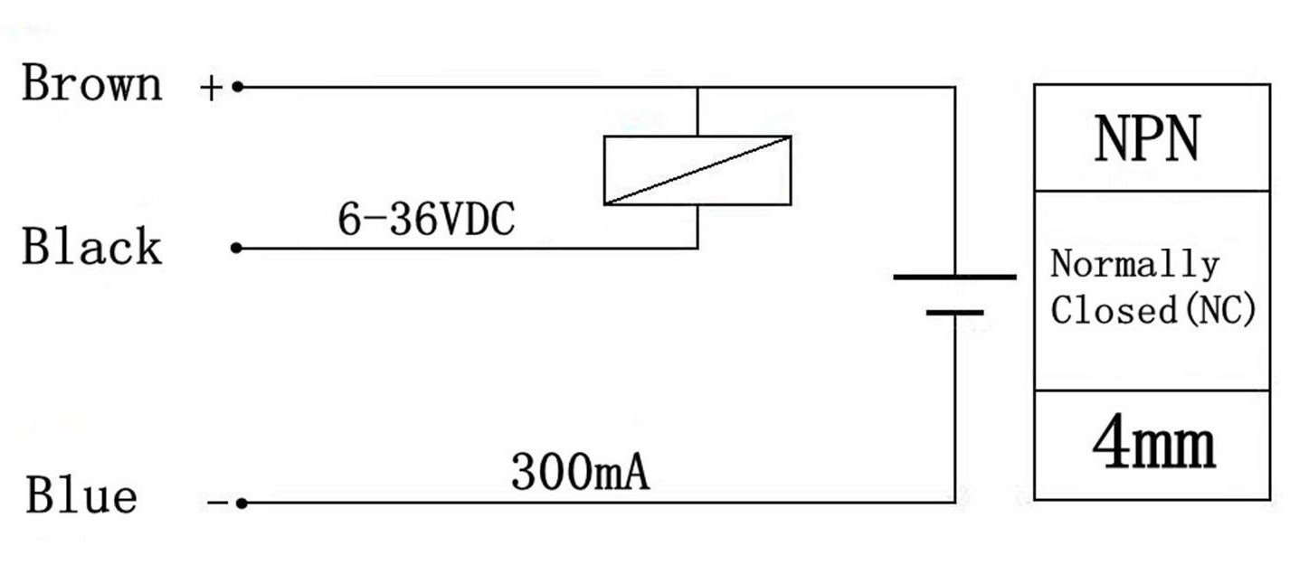 Endüktif NPN Mesafe Sensör LJ12A3-4-Z/AX