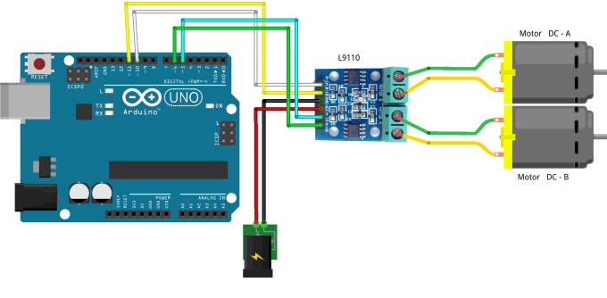 L9110 Çift Motor Sürücü Kartı