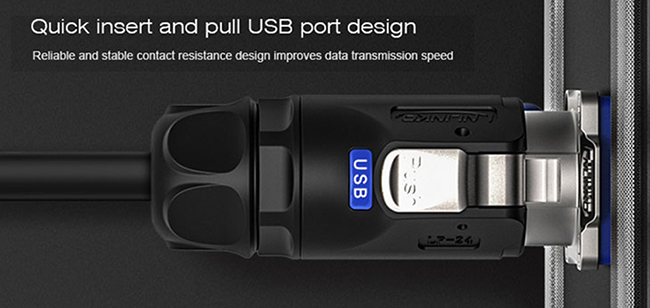 LP-24 USB Serisi Su Geçirmez Konnektör