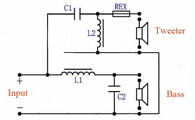 QS-202 350W 2800Hz 2 Yollu Hoparlör Crossover Ses Filtresi Frekans Bölücü