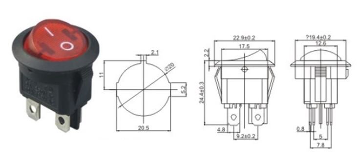 RS601D 4-Pin ON-OFF Anahtar