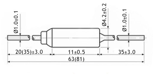 Tf 100°C 250V 10A Thermal Fuse