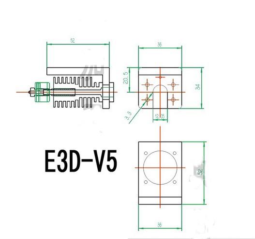 v5 hotend tutucu