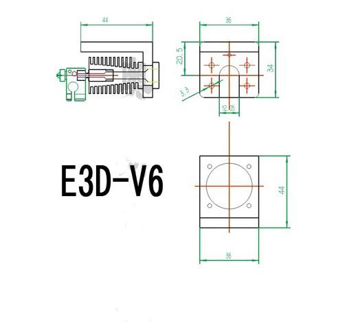 v6 hotend holder