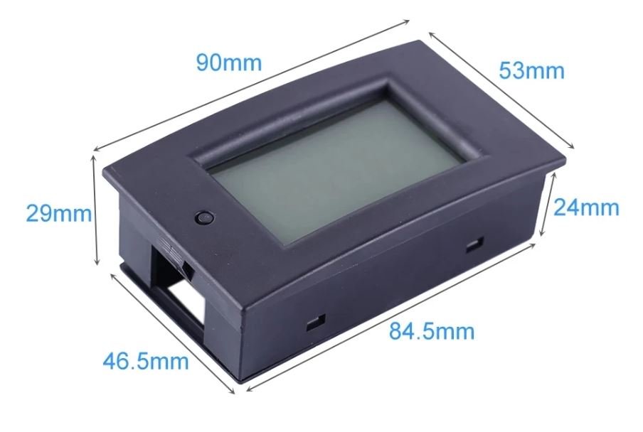 WZ-DM100 100V 100A Voltmetre Ampermetre - 75mV Şönt Direnç 