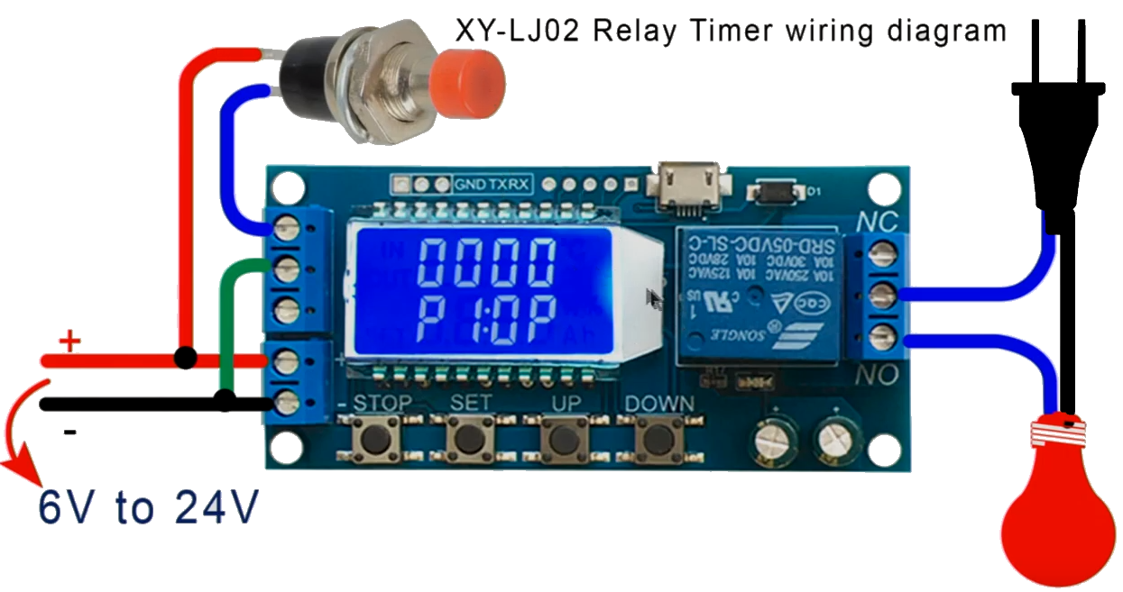 xy-lj02 timer connection