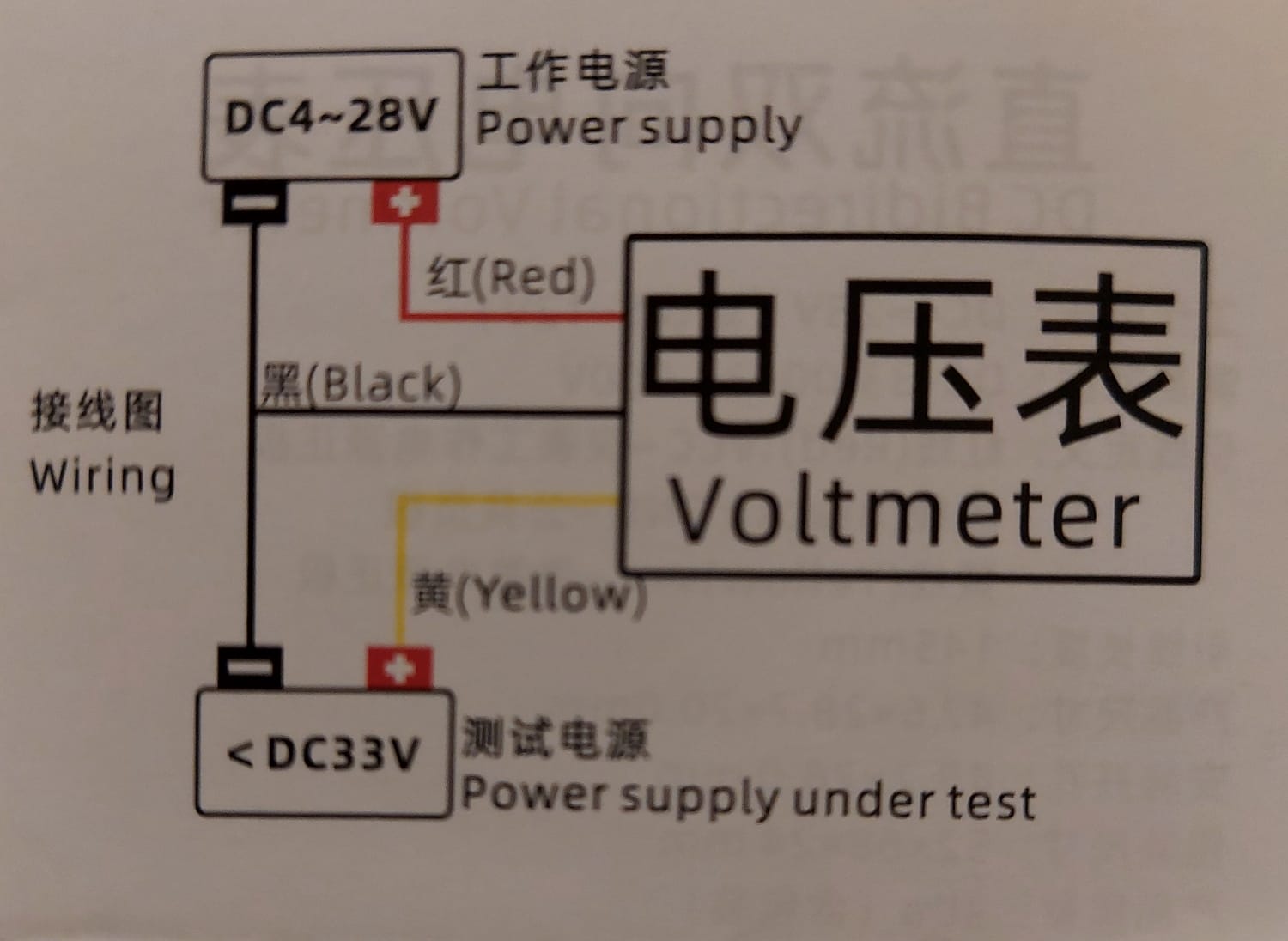 DC 0-33.000V Yüksek Hassasiyetli Dijital Voltmetre - Yeşil